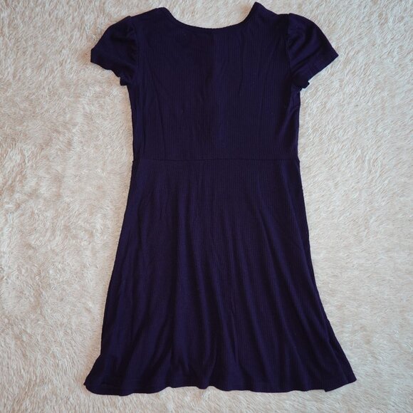Girls Size Medium Gap Navy Short Sleeve A-Line Dress, Soft and Comfy, Like New - Picture 4 of 7